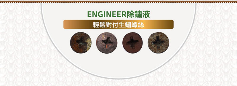 ENGINEER除鏽液輕鬆對付生鏽螺絲